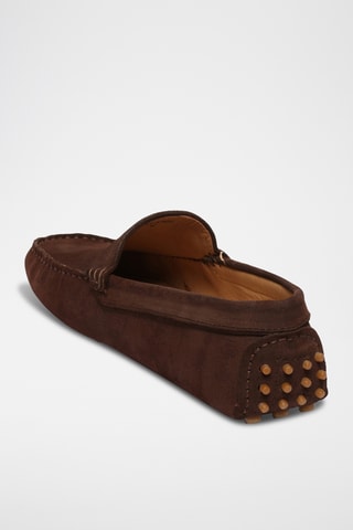 Mocassins en nubuck Hubert - Marron