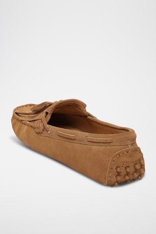 Chaussures bateau en nubuck Powys - Beige
