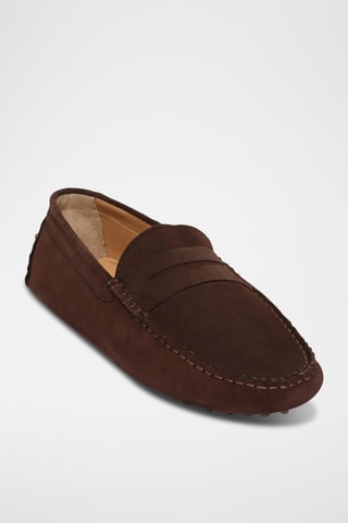 Mocassins en nubuck Wales - Marron