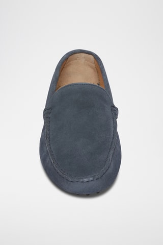 Mocassins en nubuck Hubert - Bleu