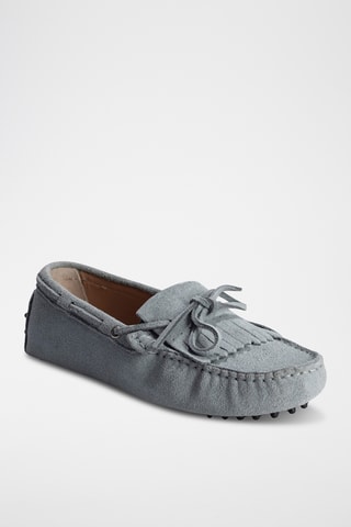 Mocassins en nubuck Emma - Bleu