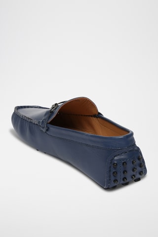 Mocassins en cuir nappa Harold - Bleu