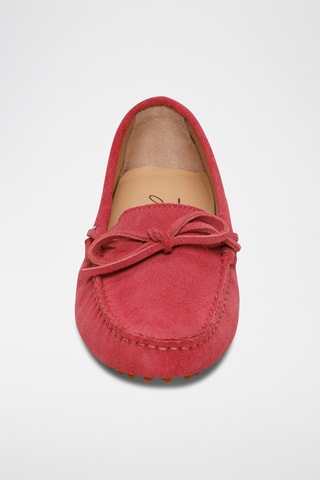 Mocassins en nubuck Kate - Rouge