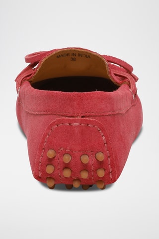 Mocassins en nubuck Kate - Rouge