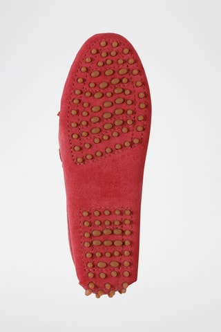 Mocassins en nubuck Kate - Rouge