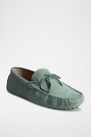 Mocassins en nubuck Johnny - Vert