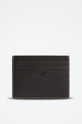 Porte-cartes en cuir - Noir
