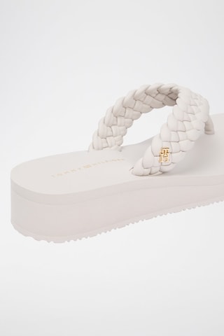 Tongs compensées - Ecru