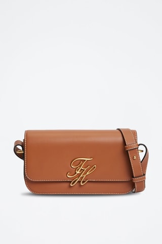 Sac bandoulière en cuir - Marron