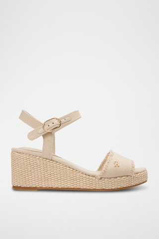 Sandales compensées - Beige