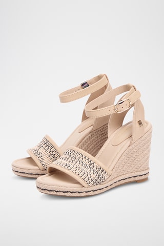 Sandales compensées - Beige