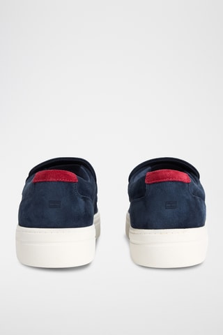 Mocassins en nubuck - Bleu marine