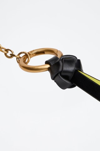 Porte-clés en cuir - Noir