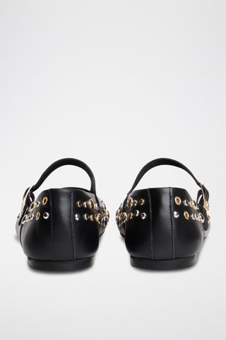 Babies en cuir nappa - Noir