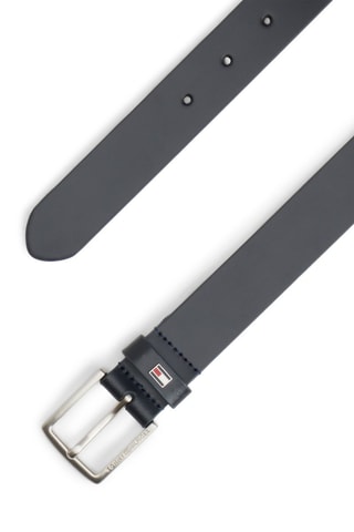 Ceinture en cuir nappa - Bleu marine