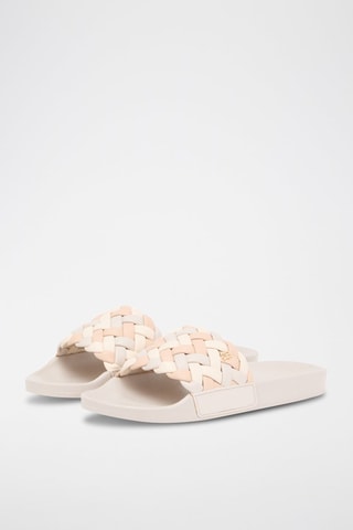Mules - Ecru et rose