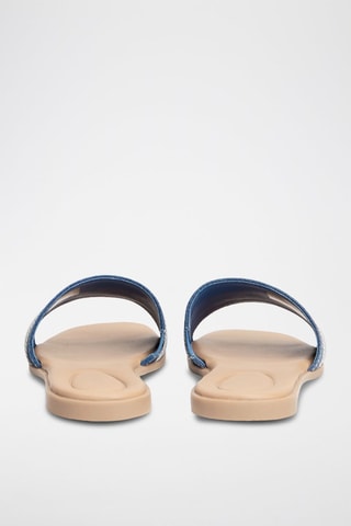 Mules en jean - Bleu cobalt