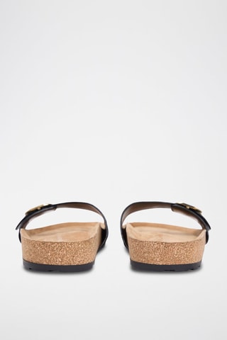 Mules en cuir - Noir