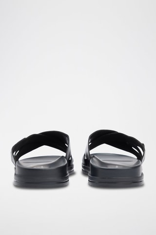 Mules en cuir nappa - Noir