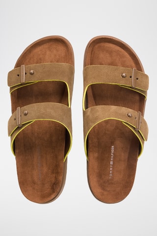 Mules en nubuck - Marron