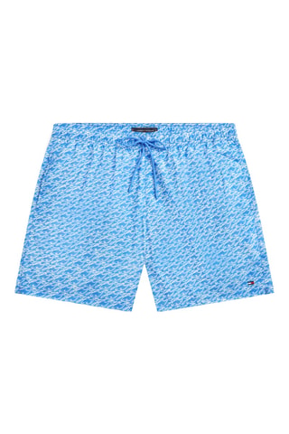 Short de bain - Bleu cobalt et blanc