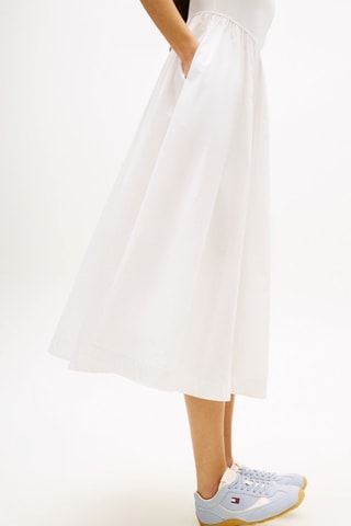 Robe patineuse slim - Blanc