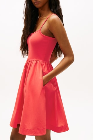 Robe patineuse slim - Rouge