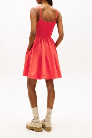 Robe patineuse slim - Rouge