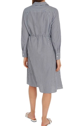 Robe chemise en coton biologique - Bleu marine