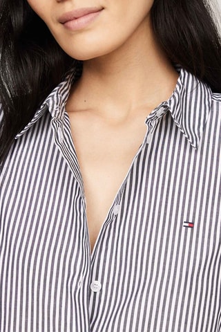 Robe chemise en coton biologique - Bleu marine