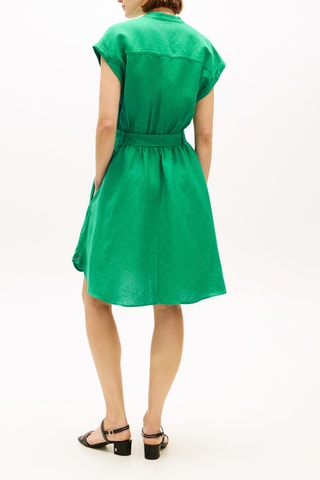 Robe patineuse en lin - Vert