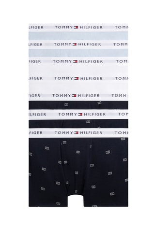 7 boxers - Bleu marine, blanc et ciel