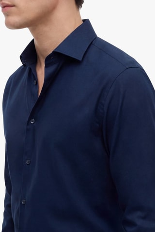 Chemise en coton biologique - Bleu marine