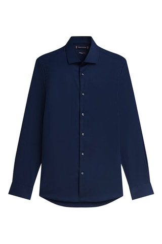 Chemise en coton biologique - Bleu marine