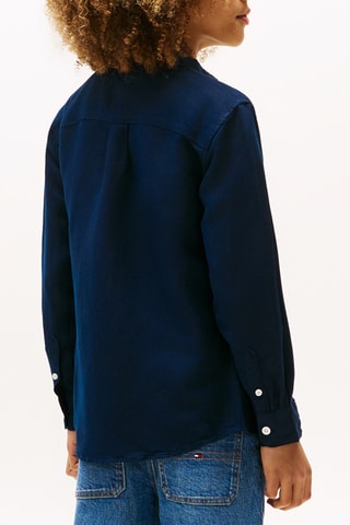 Chemise relaxed en lin - Bleu nuit