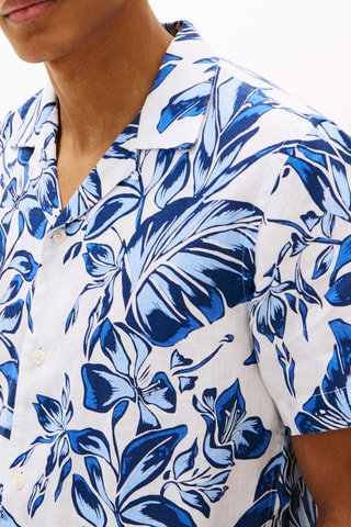 Chemise regular en lin - Blanc