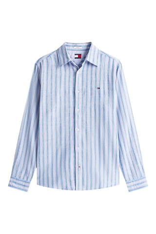Chemise regular en lin - Ciel