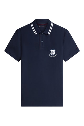 Polo regular en coton biologique - Bleu nuit