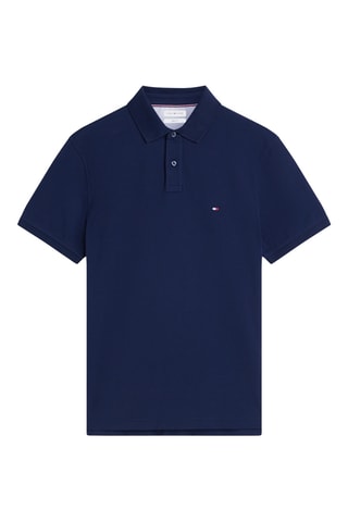 Polo regular en coton biologique - Bleu marine