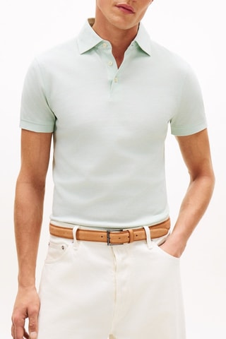 Polo slim regular - Vert d’eau