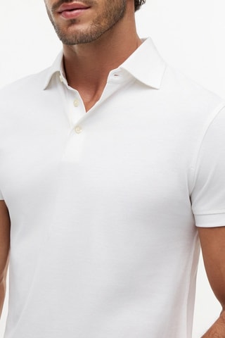 Polo regular - Blanc