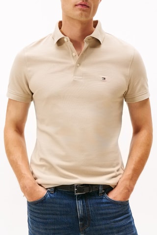 Polo slim en coton biologique - Kaki