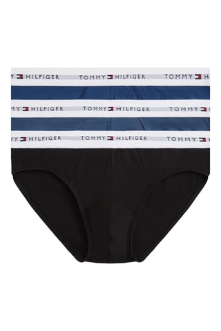 3 slips - Noir et bleu cobalt