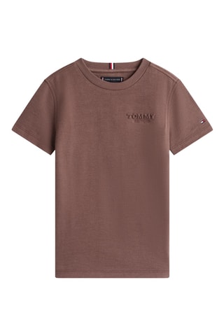 T-shirt en coton biologique - Marron