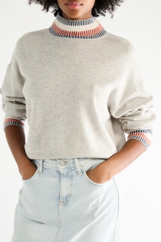 Pull en laine et cachemire - Gris clair