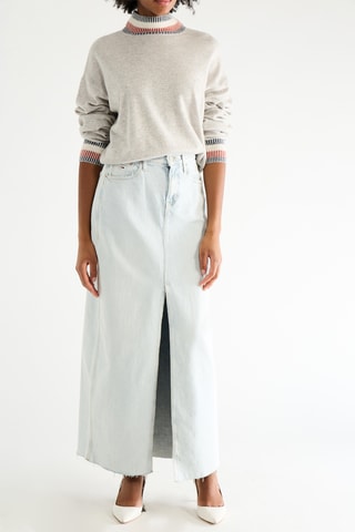 Pull en laine et cachemire - Gris clair