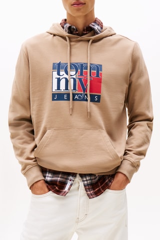 Sweat à capuche - Taupe