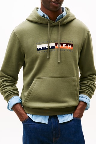 Sweat à capuche - Vert olive