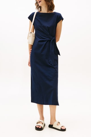 Robe midi - Bleu marine