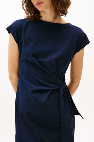 Robe midi - Bleu marine